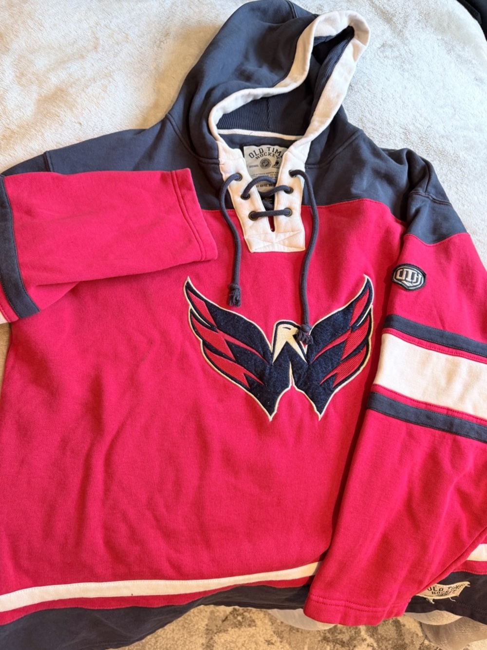 Washington Capitals- Ovechkin Lace-Up Hockey Hoodie